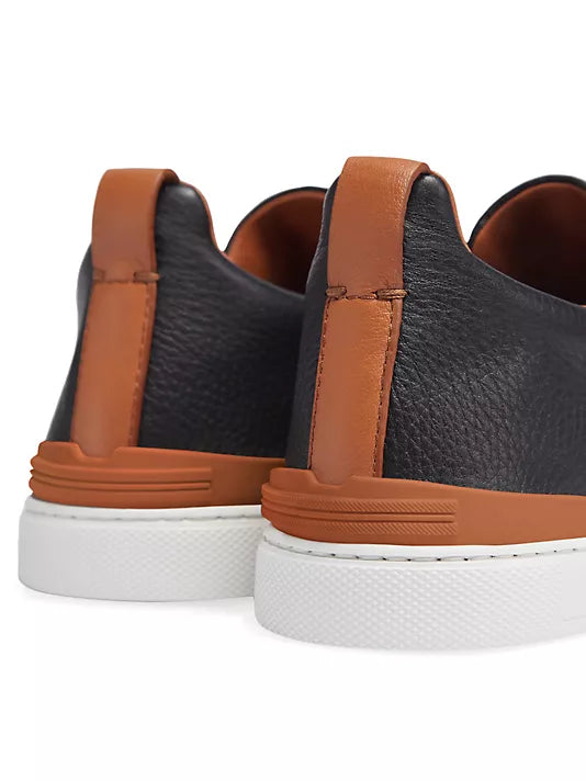 ZEGNA BLK/VIC LEATHER TRIPLE STITCH – Bratteli Family Stores