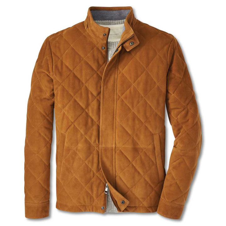 PETER MILLAR SUEDE QUILTED JACKET – Bratteli Family Stores