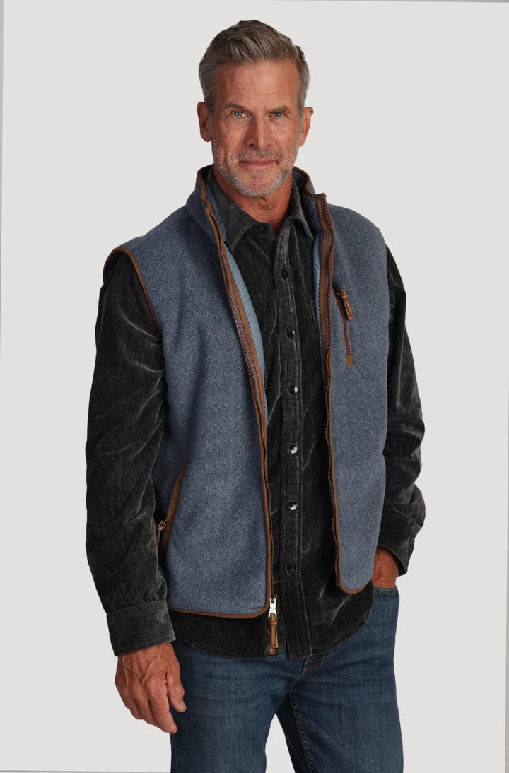 TRUE GRIT HERRINGBONEFLEECE VEST – Bratteli Family Stores