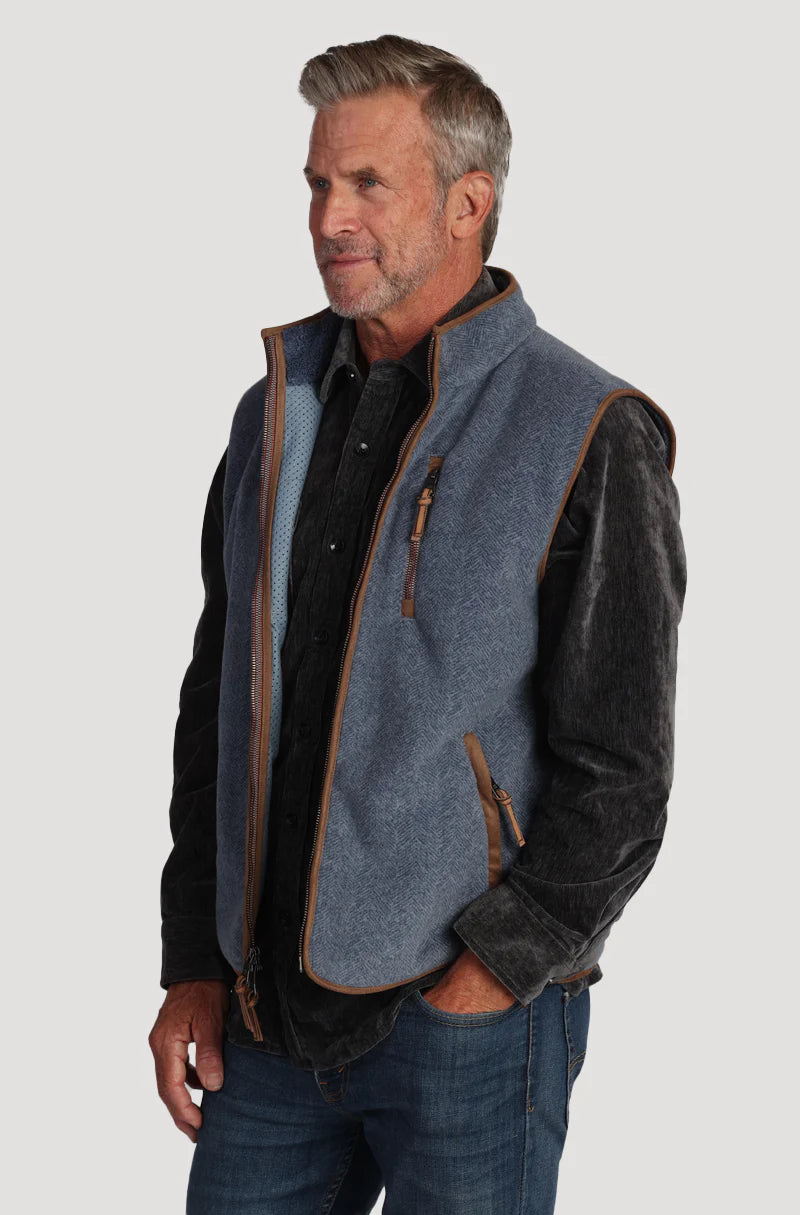 TRUE GRIT HERRINGBONEFLEECE VEST – Bratteli Family Stores