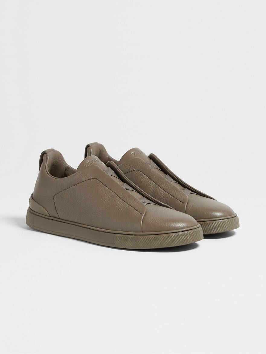 ZEGNA スニーカー ZEGNA OLIVE GRN TRIPLE STITCH SNEAKER – Bratteli Family Stores