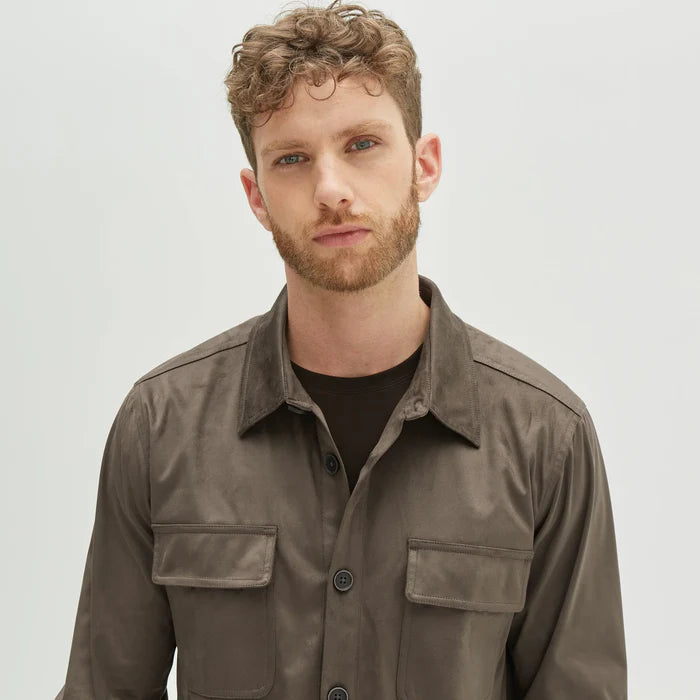 robert barakett dress shirts ROBERT BARAKETT SUEDE SHIRT JCKT – Bratteli Family Stores